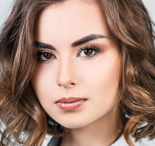 Beach Waves on shoulder length hair.