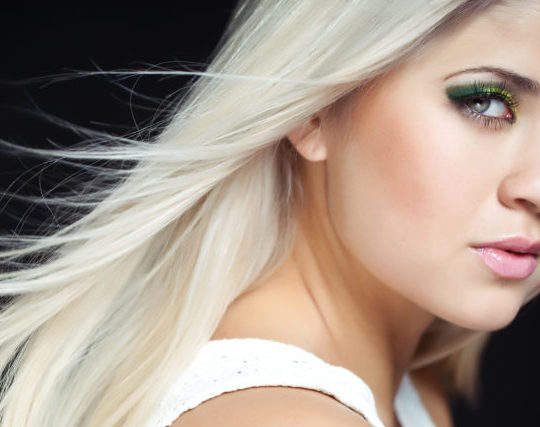 Really sexy , white blond hair done on naturally medium blond base color.
