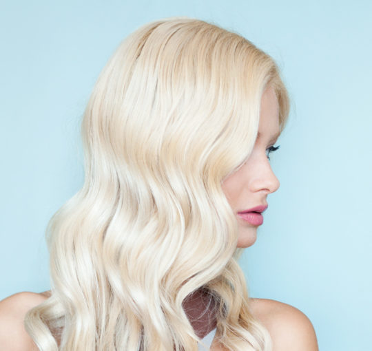 Retro Veronica Lake movie star hair style from the 1940s cinema