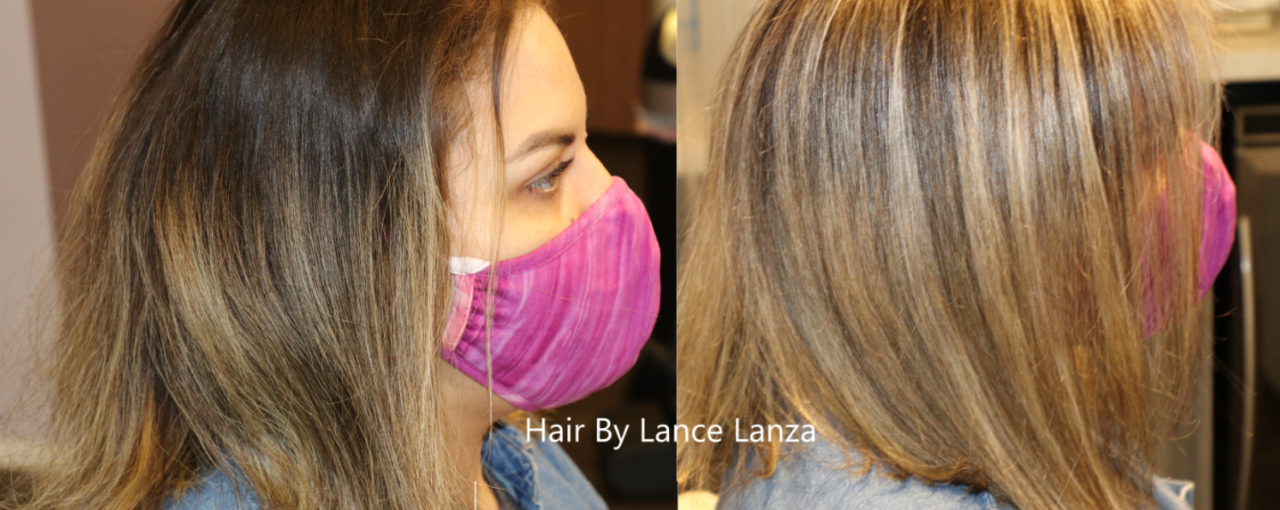 Balayage very blended on dark Brunette hair